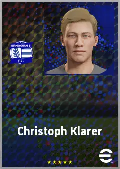 Christoph Klarer eFootball 2026 player card, 73 OVR CB