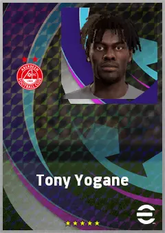 Tony Yogane eFootball 2026 player card, 68 OVR LMF