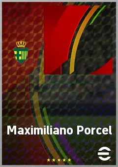 Maximiliano Porcel eFootball 2026 player card, 68 OVR AMF