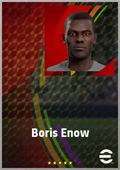 Boris Enow eFootball 2026 player card, 72 OVR DMF