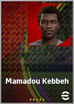 Mamadou Kebbeh eFootball 2026 player card, 62 OVR CB