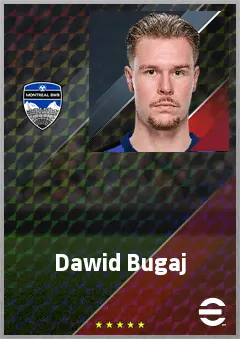 Dawid Bugaj eFootball 2026 player card, 70 OVR RB