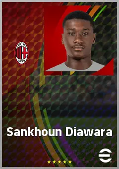Sankhoun Diawara eFootball 2026 player card, 67 OVR CB