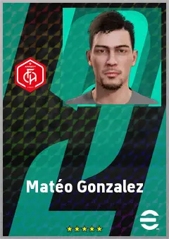 Matéo Gonzalez eFootball 2026 player card, 62 OVR GK