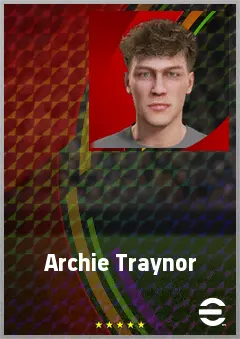 Archie Traynor eFootball 2026 player card, 61 OVR CMF