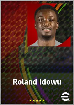 Roland Idowu eFootball 2026 player card, 67 OVR CMF