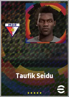 Taufik Seidu eFootball 2026 player card, 62 OVR CMF