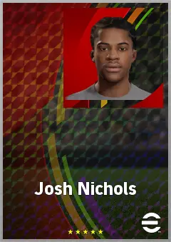 Josh Nichols eFootball 2026 player card, 66 OVR RB