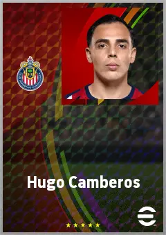 Hugo Camberos eFootball 2026 player card, 69 OVR RWF