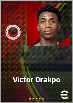 Victor Orakpo eFootball 2026 player card, 63 OVR CF