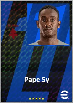 Pape Sy eFootball 2026 player card, 68 OVR GK