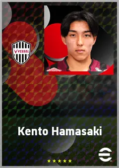 Hamasaki Kento eFootball 2026 player card, 63 OVR AMF