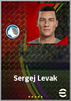 Sergej Levak eFootball 2026 player card, 63 OVR CMF