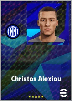 Christos Alexiou eFootball 2026 player card, 66 OVR CB