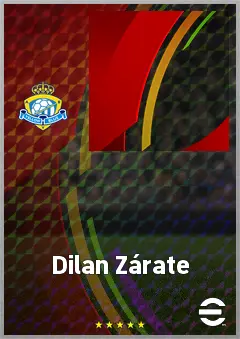 Dilan Zárate eFootball 2026 player card, 63 OVR CMF