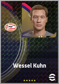 Wessel Kuhn eFootball 2026 player card, 65 OVR CB