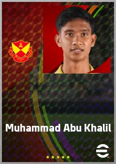 Muhammad Abu Khalil eFootball 2026 player card, 65 OVR DMF