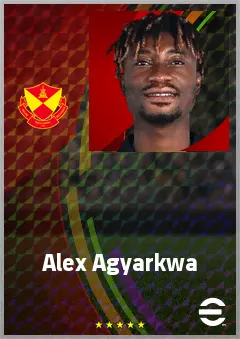Alex Agyarkwa eFootball 2026 player card, 65 OVR CMF