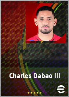 Charles Dabao III eFootball 2026 player card, 60 OVR LB