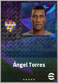 Ángel Torres eFootball 2026 player card, 69 OVR RWF