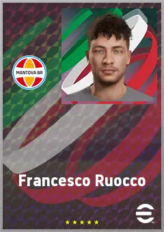 Francesco Ruocco eFootball 2026 player card, 63 OVR CF