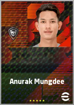 Anurak Mungdee eFootball 2026 player card, 62 OVR AMF