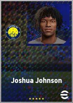 Joshua Johnson eFootball 2026 player card, 61 OVR DMF