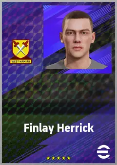Finlay Herrick eFootball 2026 player card, 62 OVR GK
