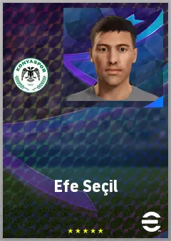 Efe Seçil eFootball 2026 player card, 58 OVR DMF
