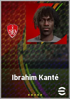Ibrahim Kanté eFootball 2026 player card, 63 OVR LWF