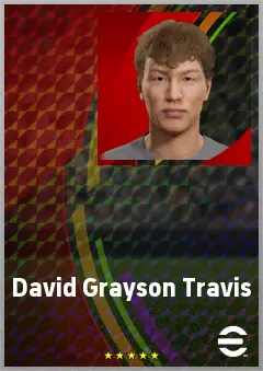 David Grayson Travis eFootball 2026 player card, 59 OVR CMF