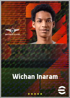 Wichan Inaram eFootball 2026 player card, 63 OVR CB