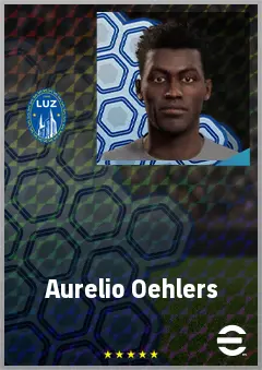 Aurelio Oehlers eFootball 2026 player card, 66 OVR RWF