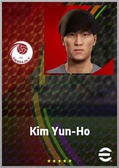 Kim Yun-Ho eFootball 2026 player card, 60 OVR CF