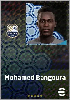 Mohamed Bangoura eFootball 2026 player card, 63 OVR DMF