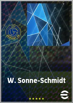 W. Sonne-Schmidt eFootball 2026 player card, 63 OVR GK