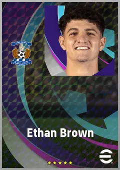 Ethan Brown eFootball 2026 player card, 64 OVR CB