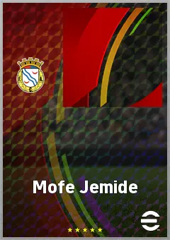 Mofe Jemide eFootball 2026 player card, 66 OVR CB
