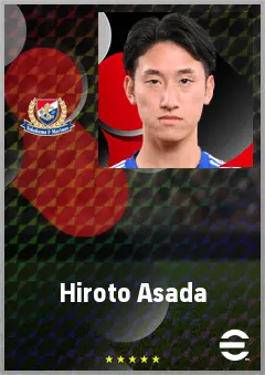Asada Hiroto eFootball 2026 player card, 64 OVR CF