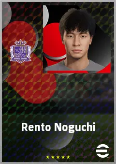 Noguchi Rento eFootball 2026 player card, 60 OVR CMF