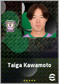 Kawamoto Taiga eFootball 2026 player card, 59 OVR AMF