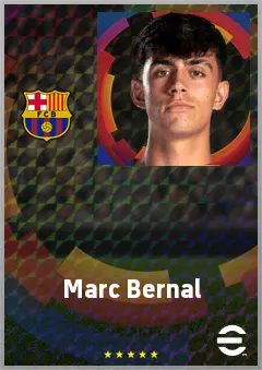 Marc Bernal eFootball 2026 player card, 73 OVR DMF