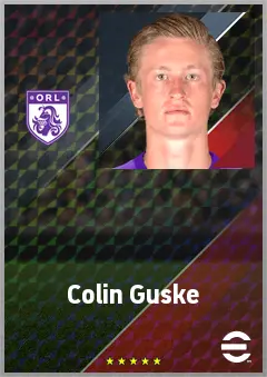 Colin Guske eFootball 2026 player card, 64 OVR DMF