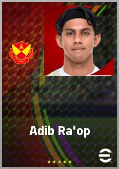 Adib Ra'op eFootball 2026 player card, 65 OVR LB