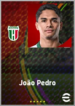 João Pedro eFootball 2026 player card, 62 OVR LWF
