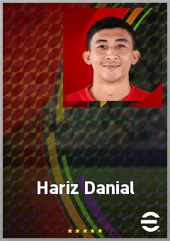 Hariz Danial eFootball 2026 player card, 61 OVR CF