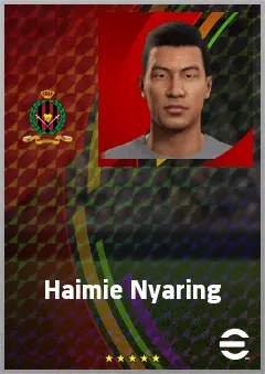 Haimie Nyaring eFootball 2026 player card, 65 OVR GK