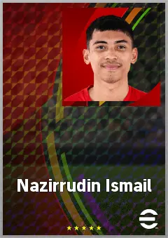 Nazirrudin Ismail eFootball 2026 player card, 64 OVR LWF