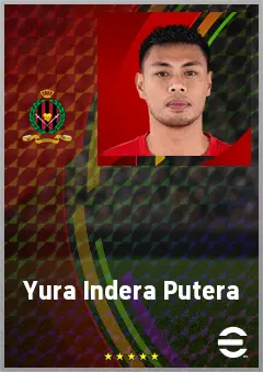 Yura Indera Putera eFootball 2026 player card, 63 OVR CB
