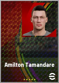 Amilton Tamandare eFootball 2026 player card, 57 OVR LMF